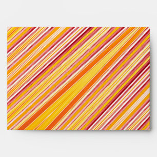 Orange strips pattern envelope
