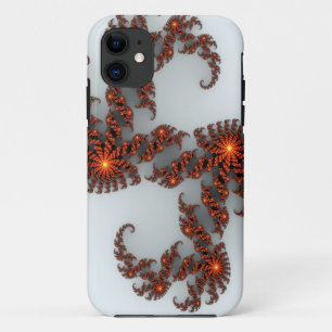 Orange Sunburst Fractal Case-Mate iPhone Case