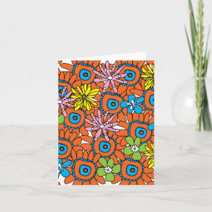 Orange Sunflower by Cynthia Turner Designs Card