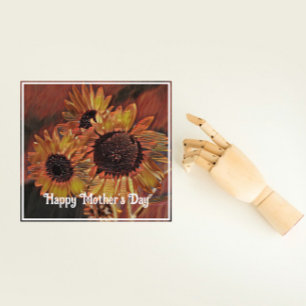 Orange Sunflower Modern Art Mother's Day Photo