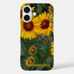 Orange Sunflowers – Bright Summer Photography iPhone 16 Case