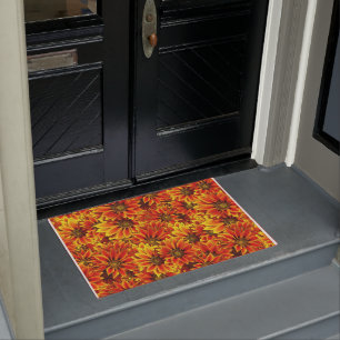 Orange Sunflowers Doormat