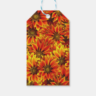 Orange Sunflowers Gift Tags