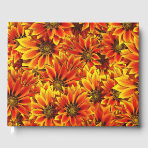Orange Sunflowers Guest Book