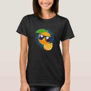 Orange Sunglasses Juice Fruits Summer Kids Oranges T-Shirt