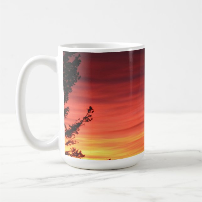Orange Sunset Coffee Mug (Left)