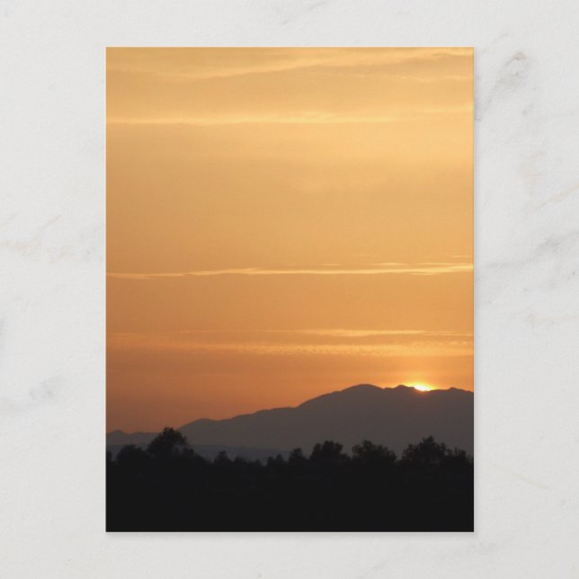 Orange Sunset Postcard (Front)