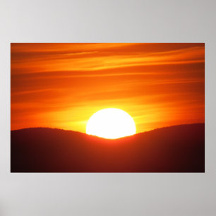 Orange Sunset Poster