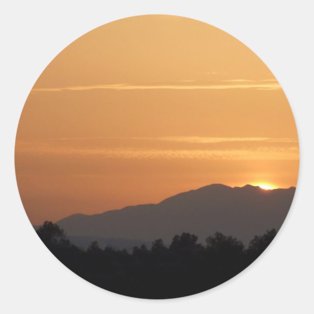 Orange Sunset Stickers (Front)