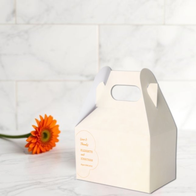Orange Sunset Wedding Favour Box (Creator Uploaded)