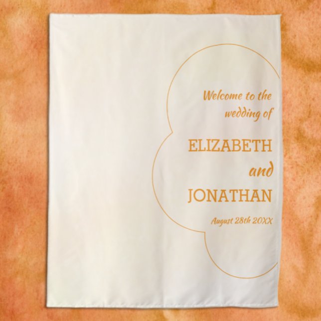 Orange Sunset Wedding Tapestry (Creator Uploaded)