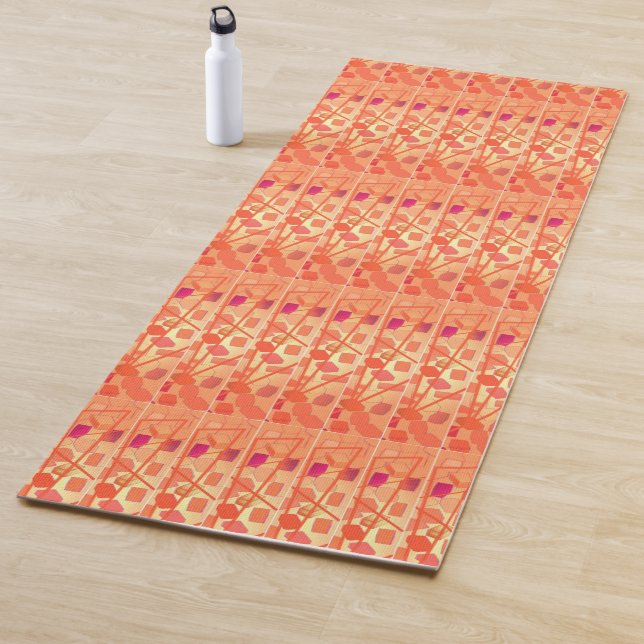 Orange Sunshine exercise mat (In Situ)