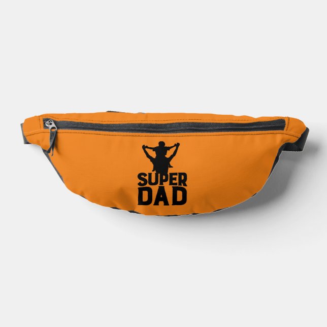 Orange Super Dad Happy Fathers Day 2024  Bum Bags (Lay Down)