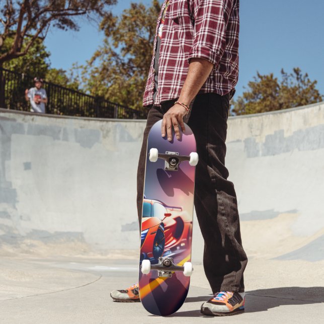 Orange Supercar Skateboard (Outdoor 2)