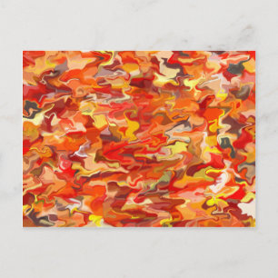 Orange Swirl Postcard