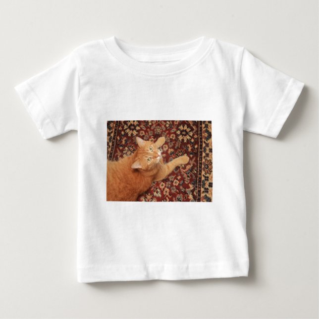 Orange Tabby Baby T-Shirt (Front)
