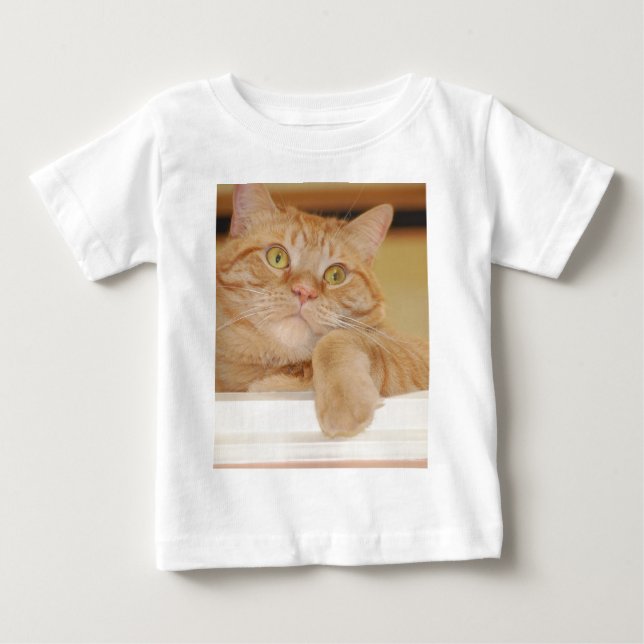 Orange Tabby Cat Baby T-Shirt (Front)