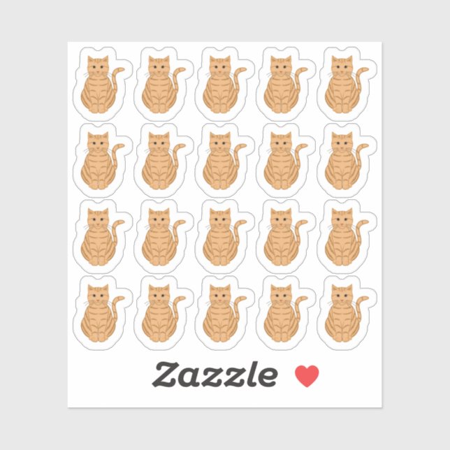 Orange Tabby Cat Ginger Cat Decorative Pet Planner (Sheet)