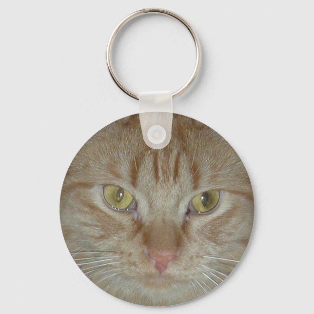Orange Tabby Cat Key Ring (Front)