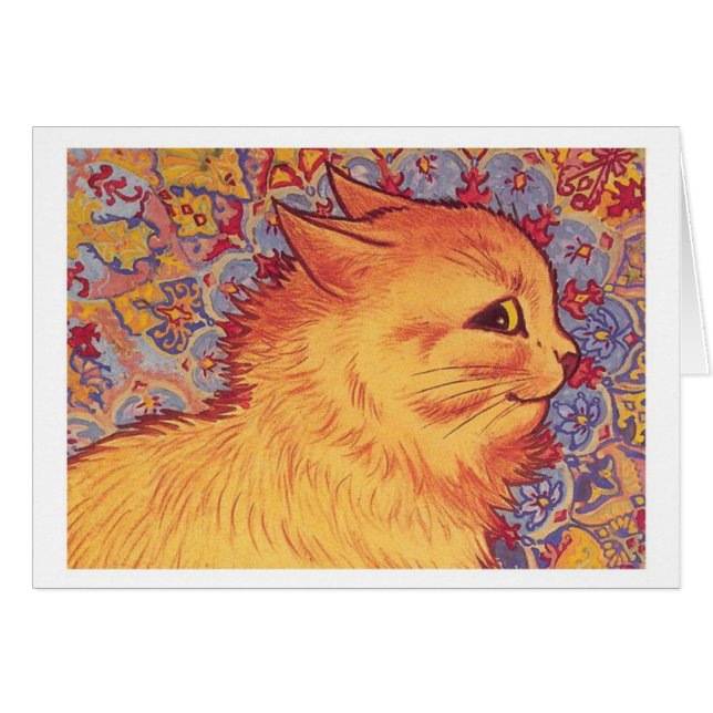 Orange Tabby Cat Louis Wain Blank (Front Horizontal)