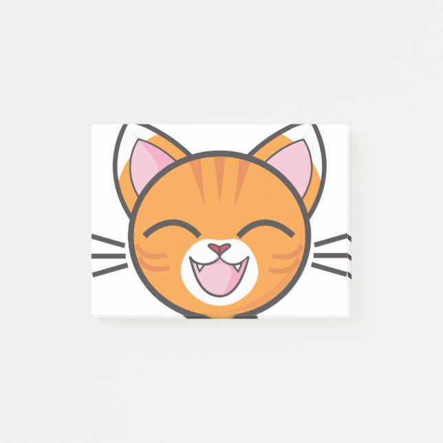 Orange Tabby Cat Orange Tabby Tabby Striped Tabby. Post-it Notes (Front)