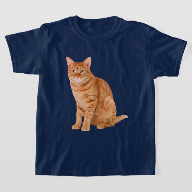 Orange Tabby Cat T-Shirt (Laydown)