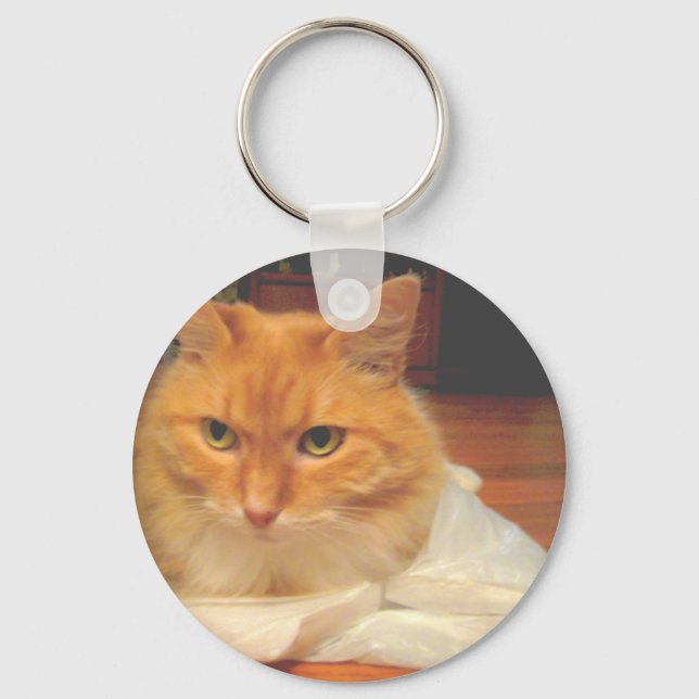 Orange Tabby Key Ring (Front)