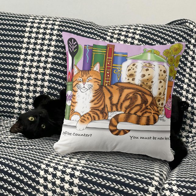 Orange Tabby Kitchen Counter Top Cat Cushion (Creator Uploaded)