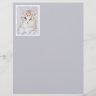 Orange Tabby Kitten Painting - Original Cat Art