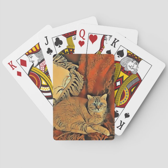 Orange Tabby Playing Cards (Back)