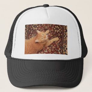 Orange Tabby Trucker Hat