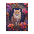 Orange Tabby with Beautiful Jewellery and Flowers