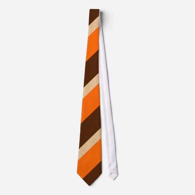 Orange Tan and Brown Tie (Front)