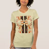 Orange Tan Black Symmetrical Southwest Art Look
