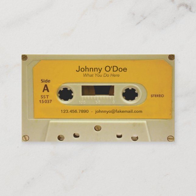 Orange Tape Business Card (Front)