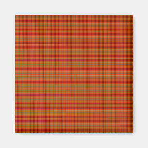 Orange Tartan Magnet
