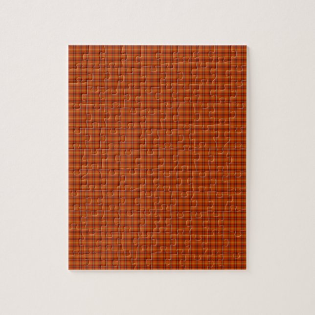 Orange Tartan Puzzle (Vertical)