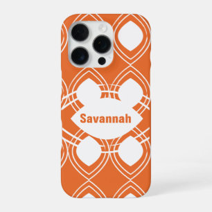Orange Tear Drop Any Colour Personalised iPhone 16 Pro Case