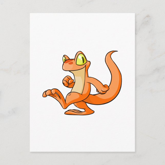 Orange Techo on a quest Postcard (Front)