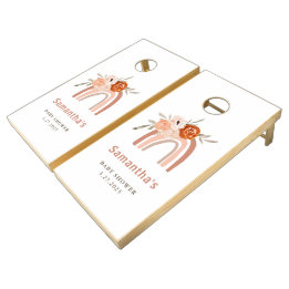 Orange Terracotta Boho | Rainbow Baby Shower