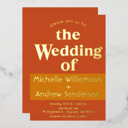 Orange Terracotta Modern Retro