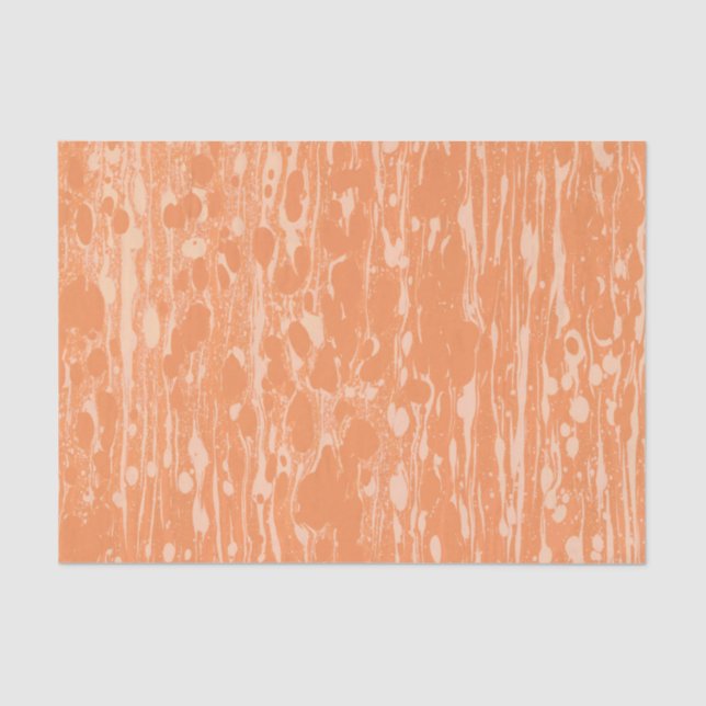 Orange Textured Print Tissue Paper (Front)