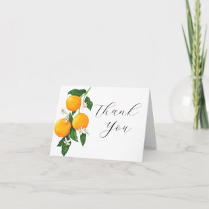 Orange Thank You Card