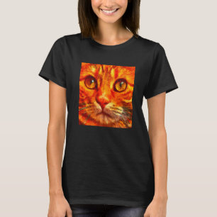 Orange Tiger Cat Close Up T-Shirt