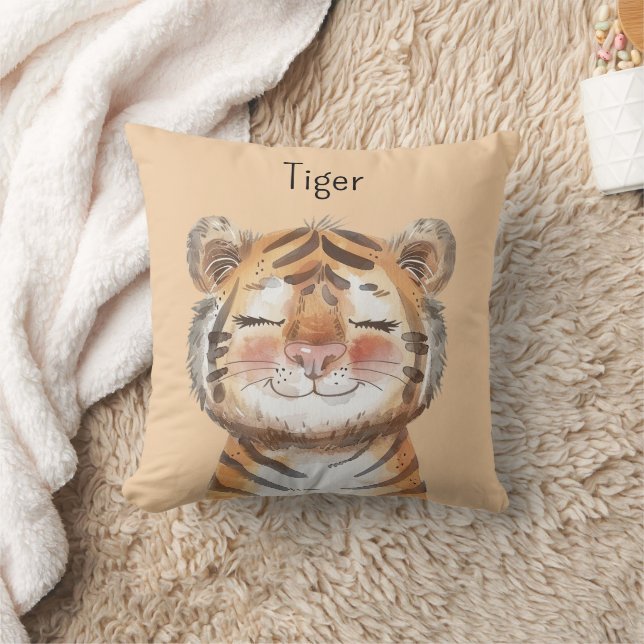 Orange Tiger Cushion (Blanket)