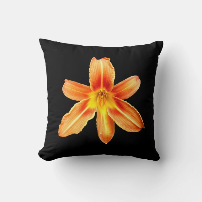 Orange Tiger Lily Cushion (Front)