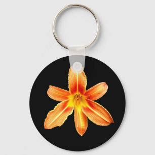 Orange Tiger Lily Key Ring