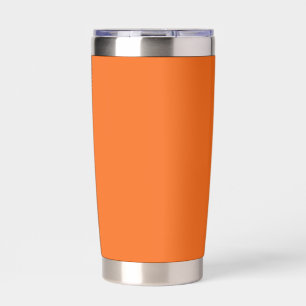 Orange Tiger Solid Colour Insulated Tumbler
