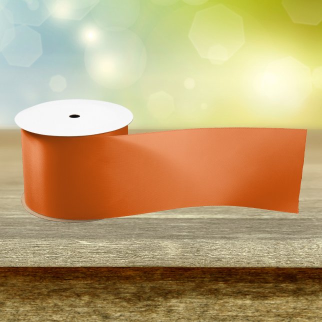 Orange Tiger Solid Colour Satin Ribbon (Creator Uploaded)