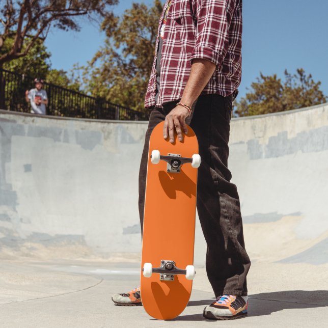 Orange Tiger Solid Colour Skateboard (Outdoor 2)